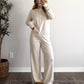 Vanilla Chia Pointelle Lounge Set