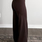 Season Staple Wide Leg Legging / Brown (Restocking Mid November)