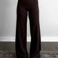 Season Staple Wide Leg Legging / Brown (Restocking Mid November)
