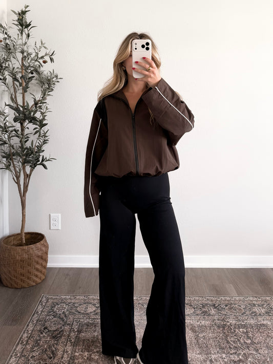 Coffee Lap Contrast Track Jacket