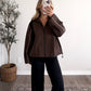 Coffee Lap Contrast Track Jacket