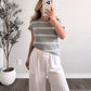 Matcha Break Striped Knit Top