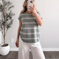 Matcha Break Striped Knit Top