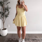 Summer Rally Tennis Dress / Lemon
