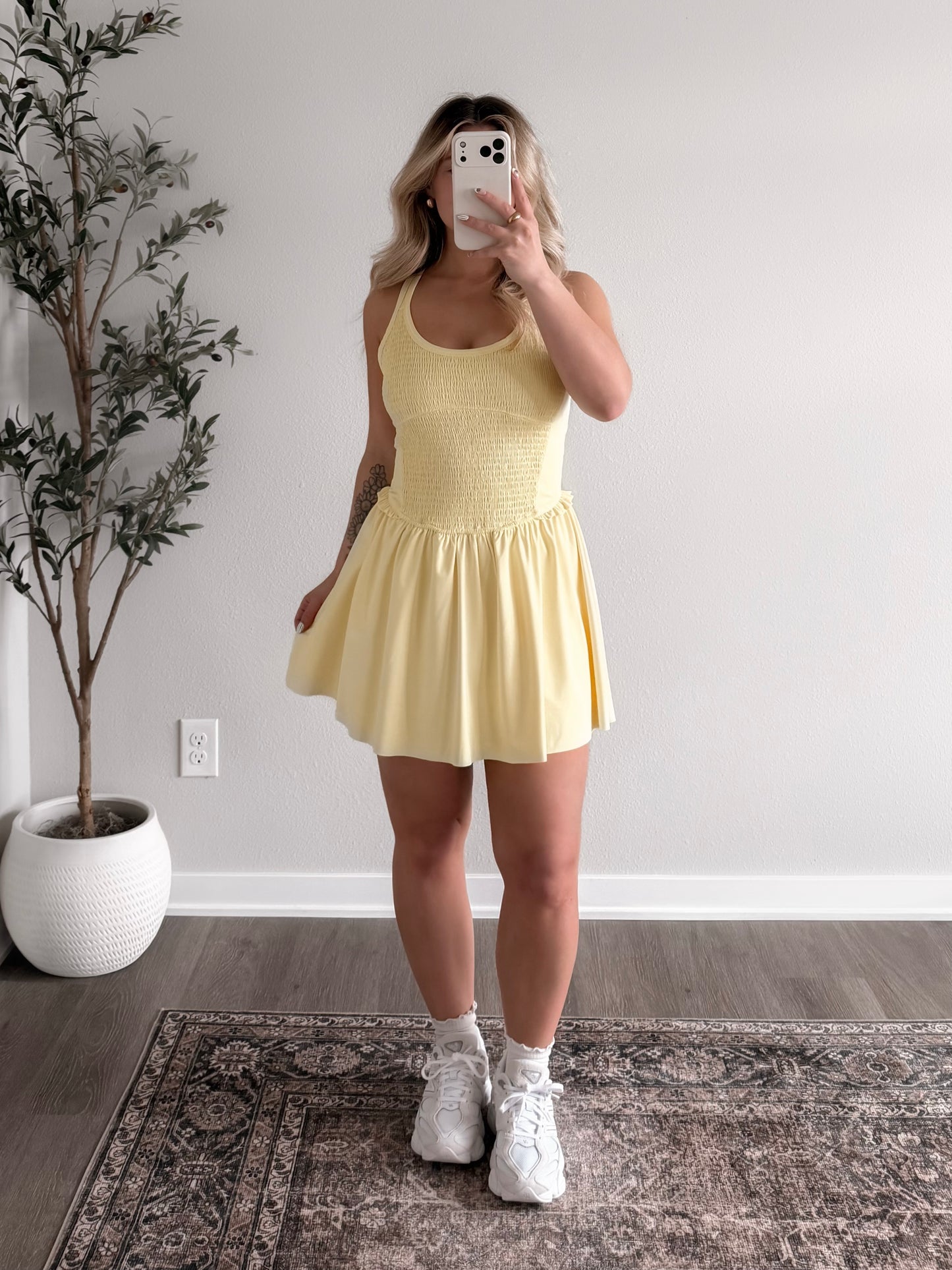 Summer Rally Tennis Dress / Lemon