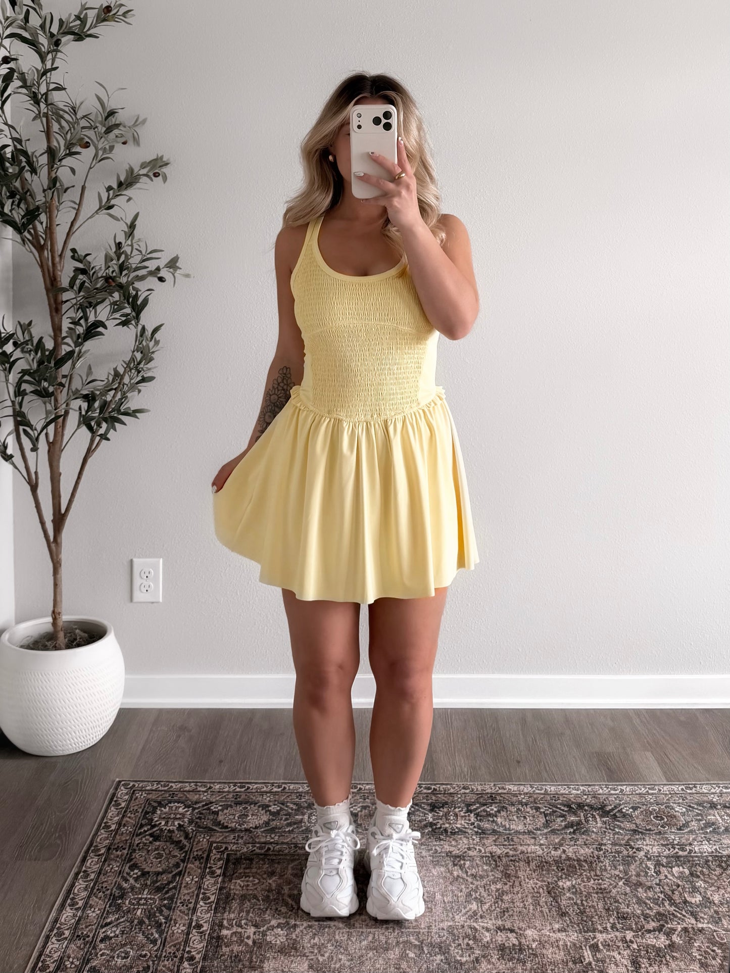 Summer Rally Tennis Dress / Lemon
