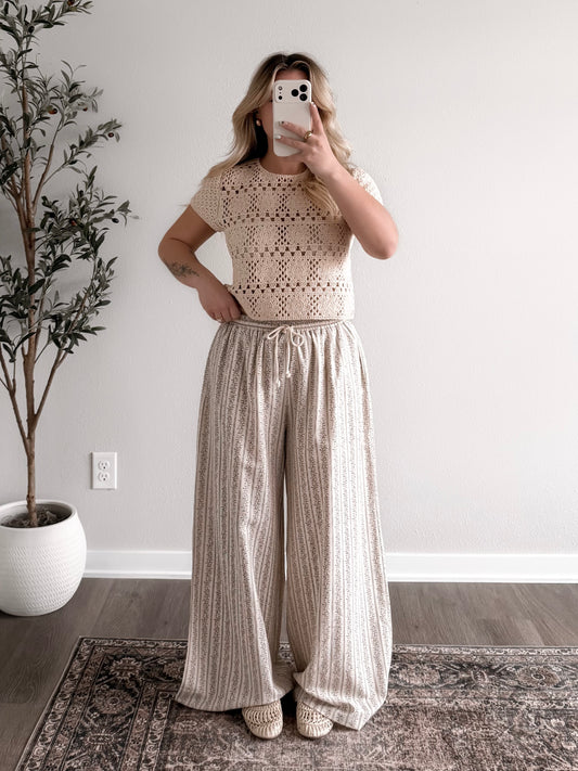 Crochet Market Open Knit Top