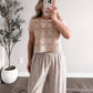 Crochet Market Open Knit Top