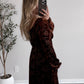 Rich Velvet Embossed Maxi Dress