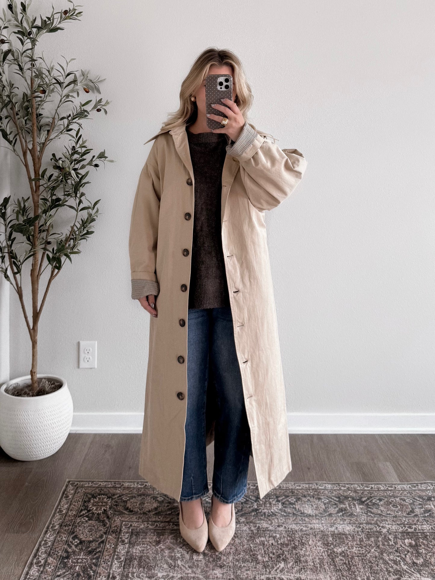 Fifth Avenue Belted Trench Coat
