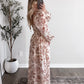 Auburn Love Floral Maxi Dress