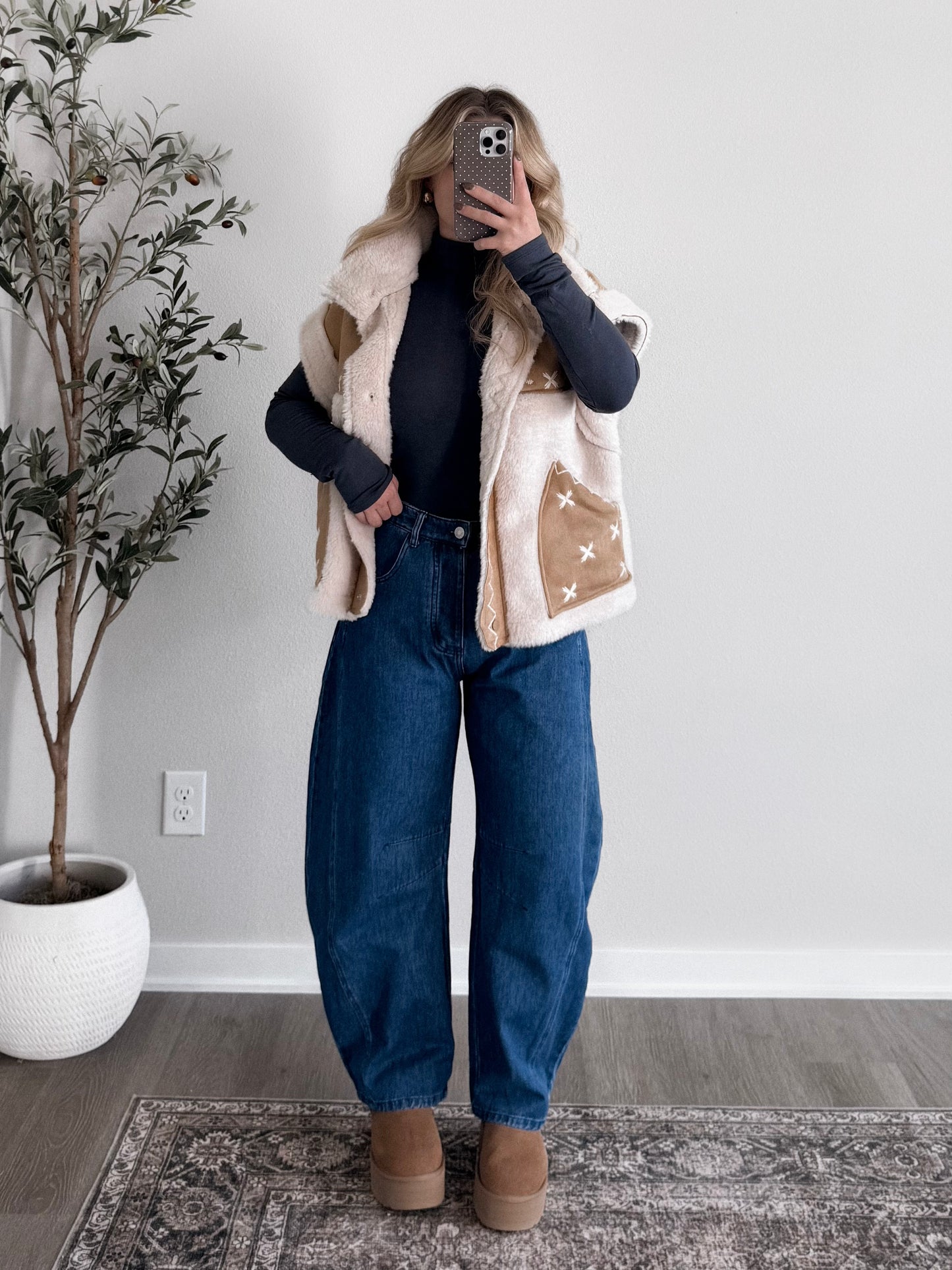 Mountain Top Suede Fur Vest