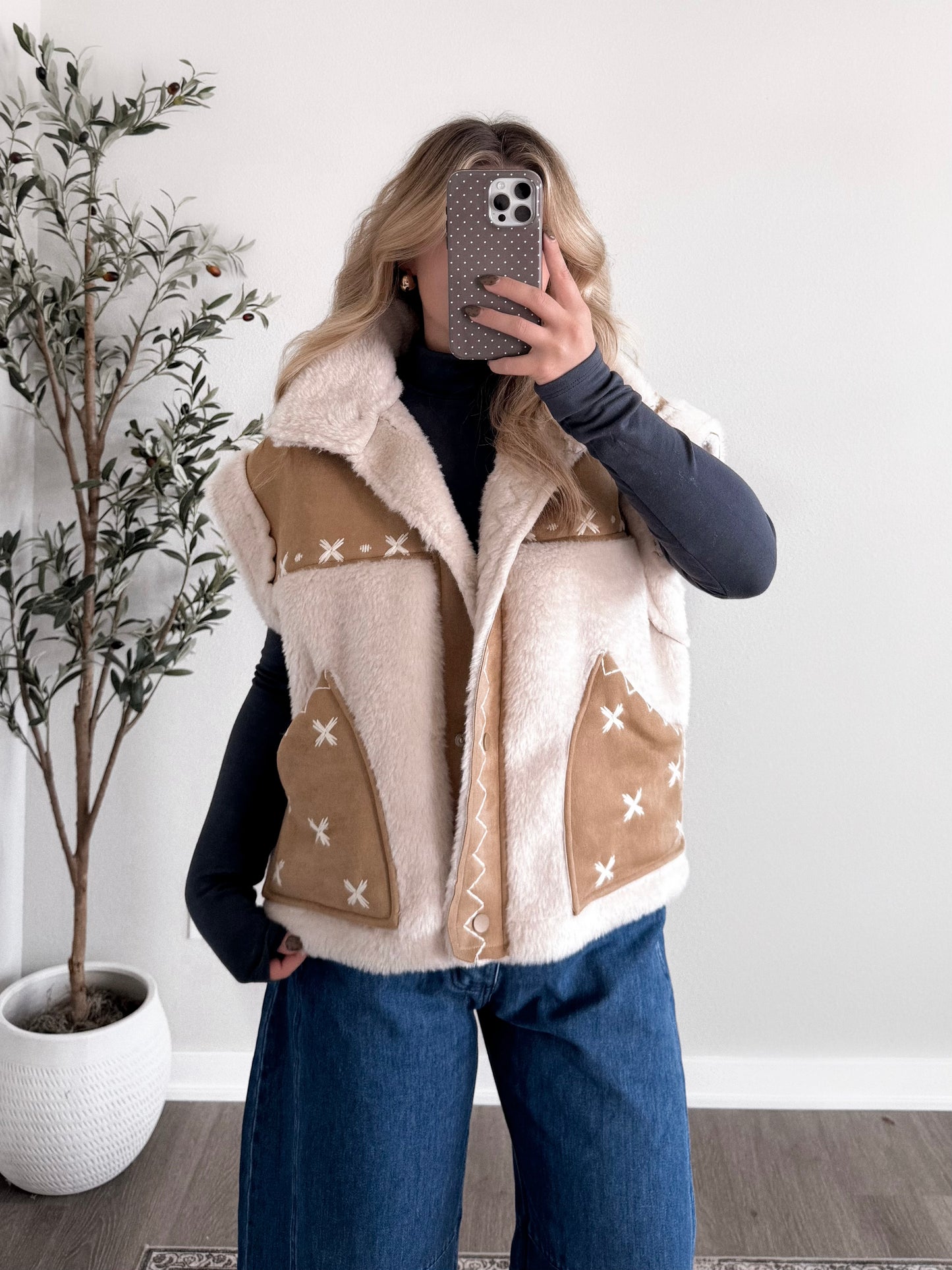 Mountain Top Suede Fur Vest