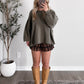 Brownstone Plaid Ruffle Short (PREORDER: EST SHIP 11.21)
