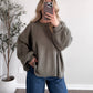 Spiced Chai Oversized Sweater / Olive (PREORDER: EST SHIP 11.21)