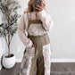 Wanderer Boho Patchwork Overalls / Olive