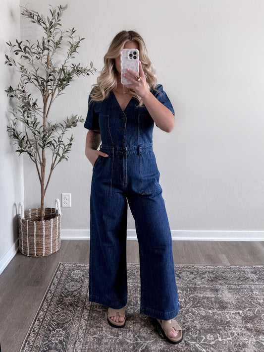 Rogue Denim Jumpsuit / Dark Wash