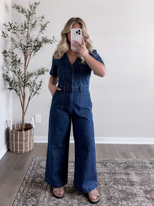 Rogue Denim Jumpsuit / Dark Wash