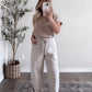 Everyday Short Sleeve Sweater / Light Mocha