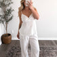 Chic Spot Cotton Pant Set