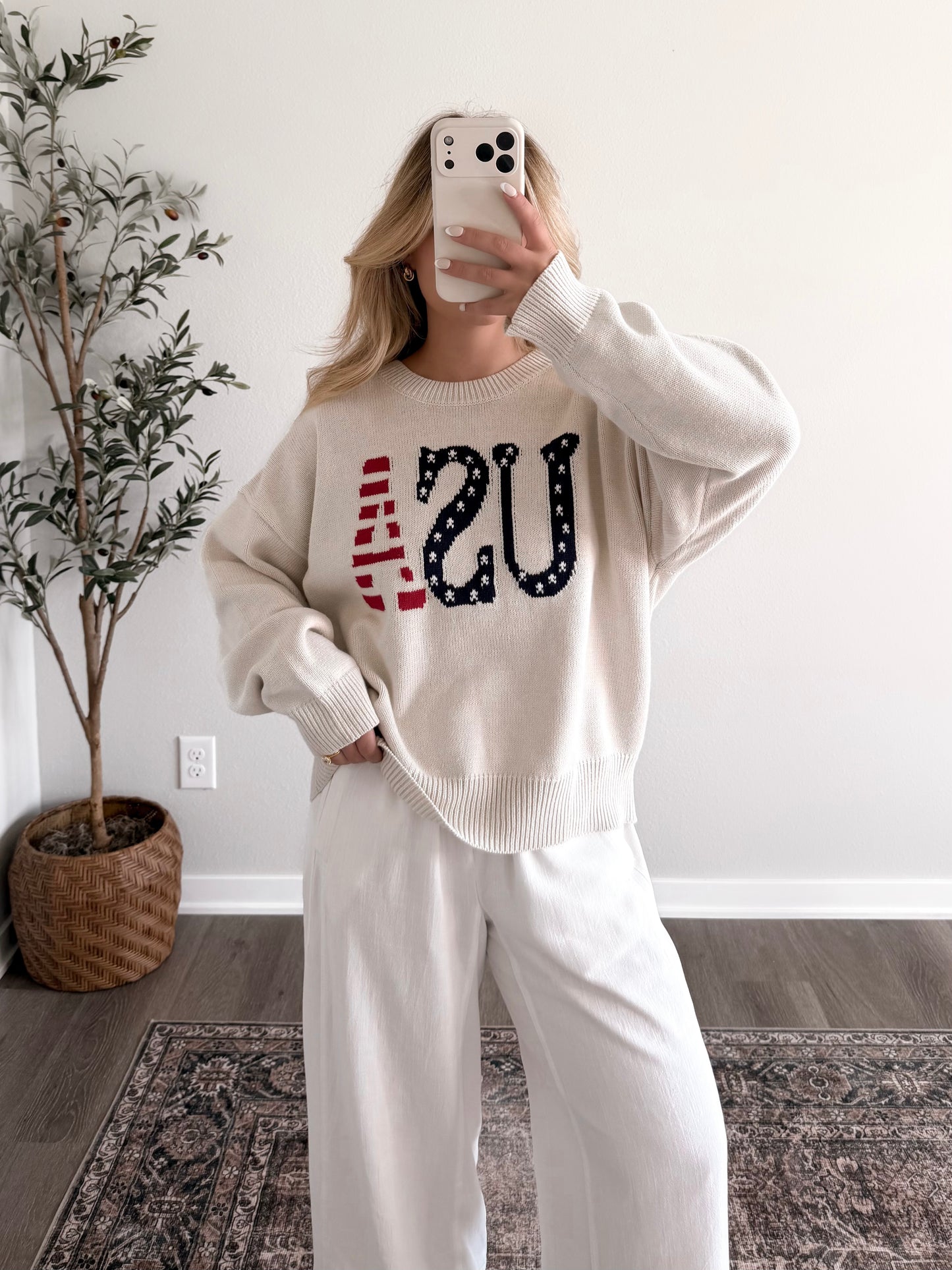 "USA" Knit Sweater