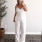 Chic Spot Cotton Pant Set
