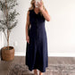 Southampton Collared Midi Dress / Navy