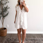 Joleen Ruffle Dress / White