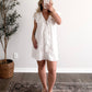 Joleen Ruffle Dress / White