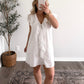 Joleen Ruffle Dress / White