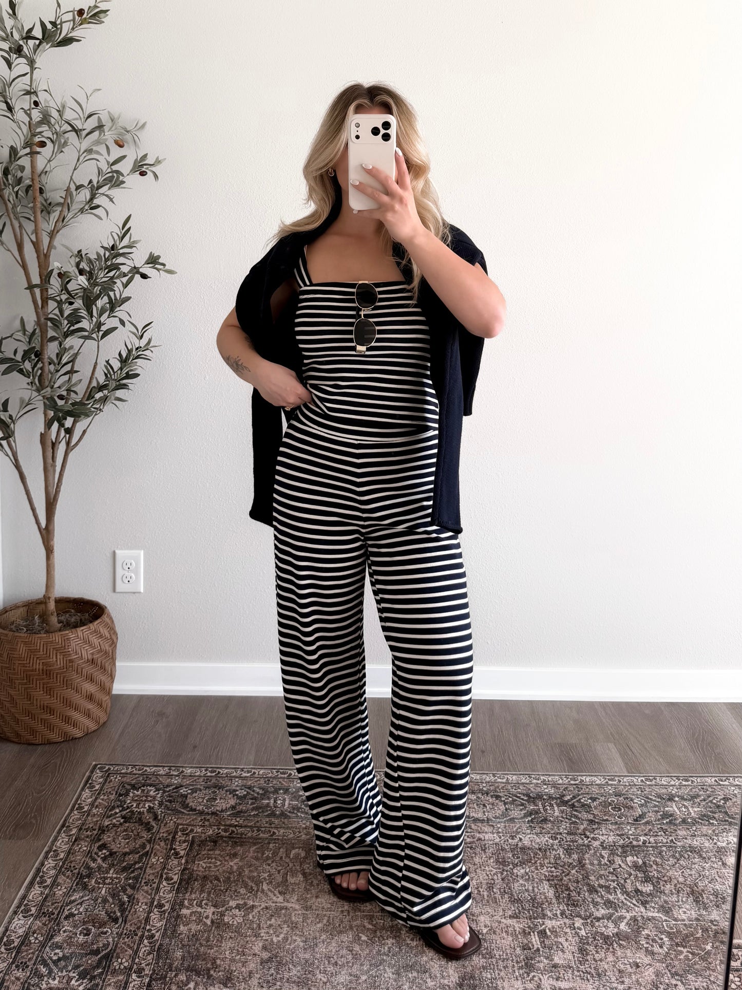 Summer Getaway Striped Set / Navy