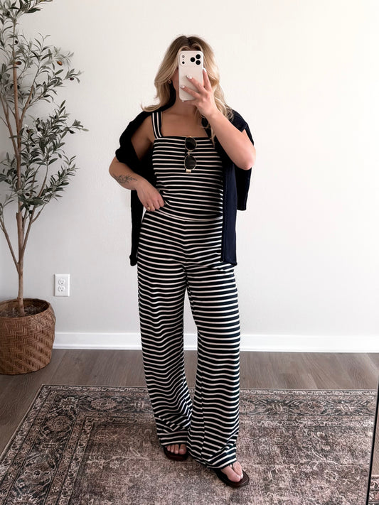 Summer Getaway Striped Set / Navy