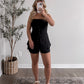 Valley Strapless Linen Short Set