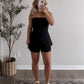 Valley Strapless Linen Short Set
