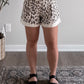Kat Leopard High Waisted Shorts