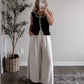London Collared Knit Vest / Black
