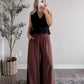 Willow Smocked Tie Top / Black