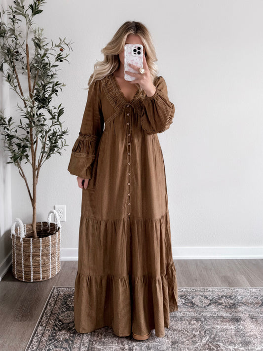Field Of Letters Lace Maxi Dress (est ship date 8.22)