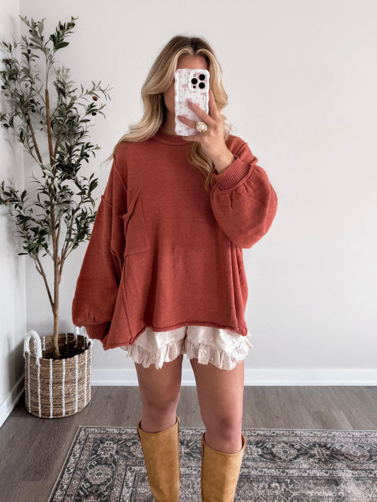 Spiced Chai Oversized Sweater