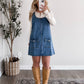 Haddie Denim Overall Dress