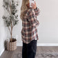 Autumn Day Relaxed Flannel / Navy Combo