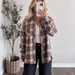 Autumn Day Relaxed Flannel / Navy Combo