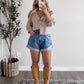 Cider Season Collared Grid Top (Restocking Again Soon)