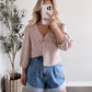 Cider Season Collared Grid Top (Restocking Again Soon)