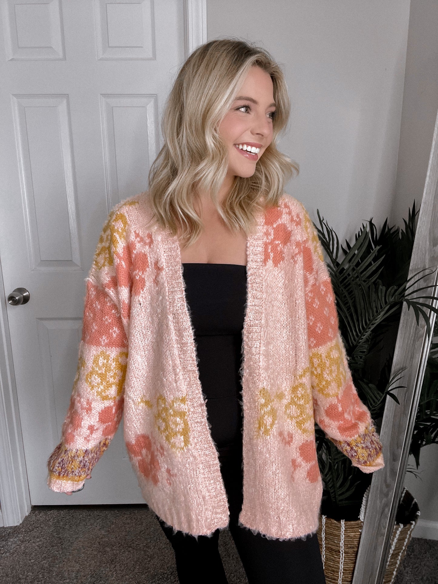 Falling For Color Cardigan - Light Pink Final Sale s