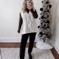 Claus Cable Knit Sweater Vest / Cream