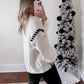 Braided Chunky Knit Sweater