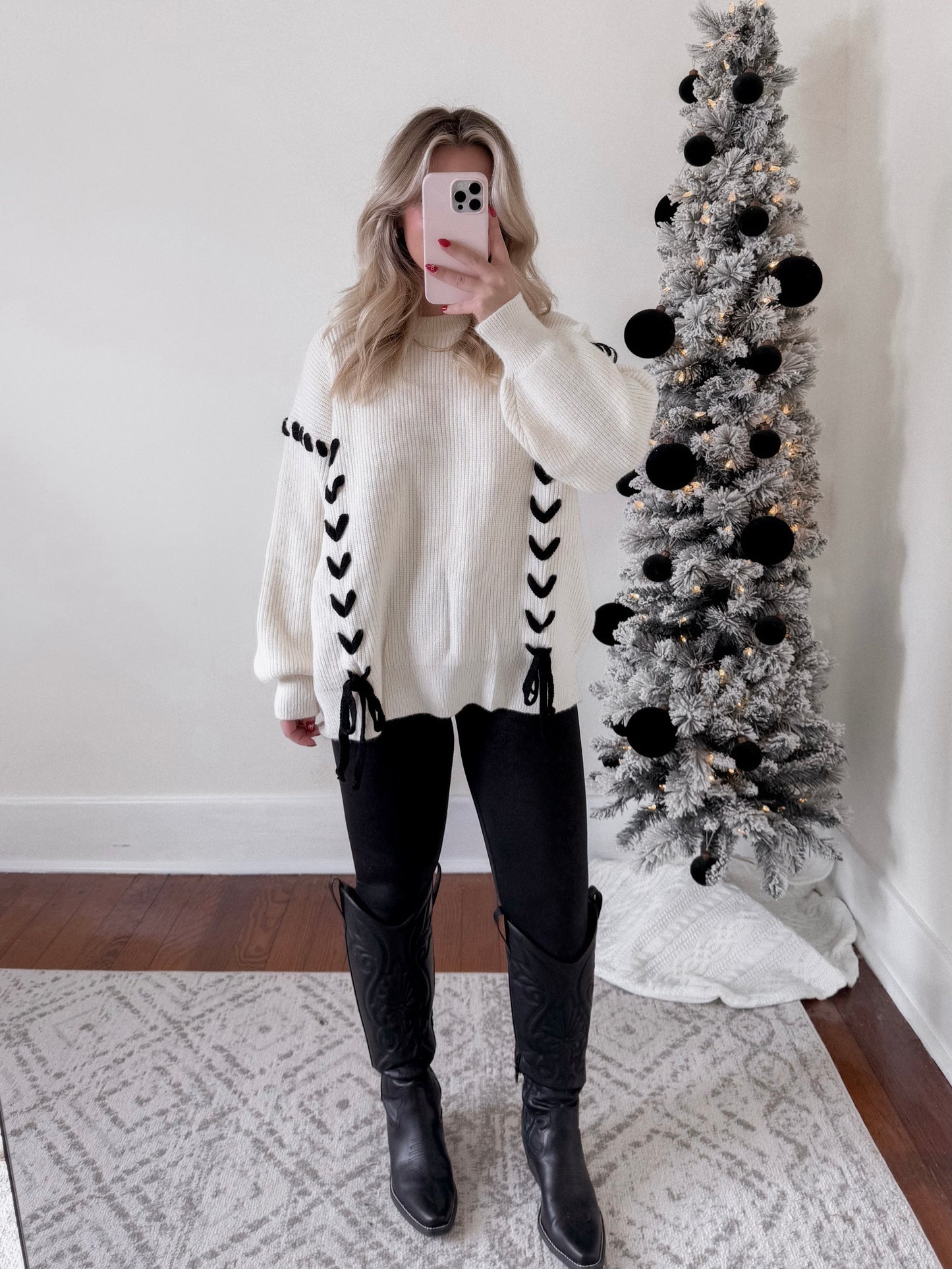 Braided Chunky Knit Sweater