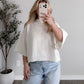 Dewdrop Knit Sweater / Cream