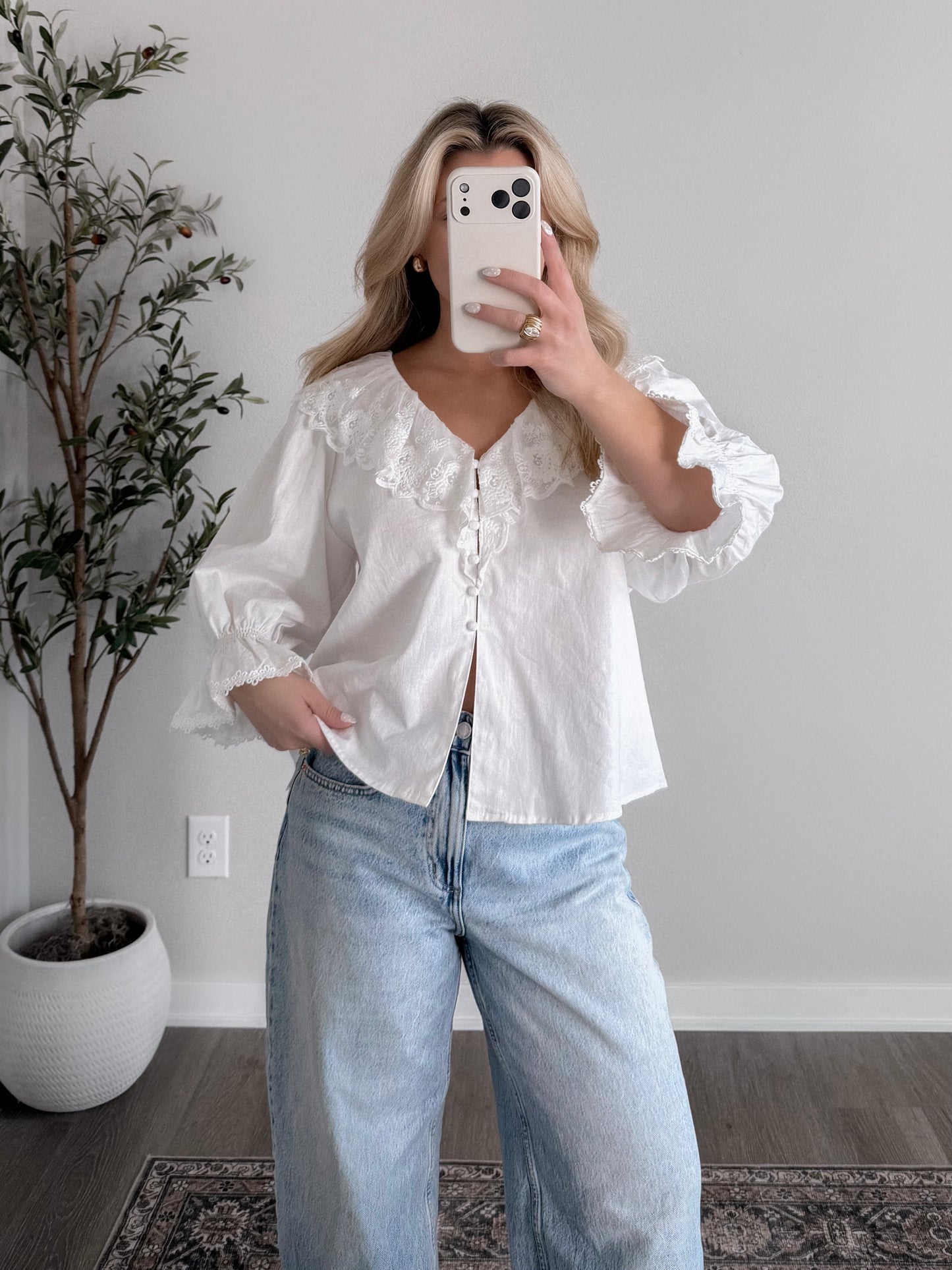 Whisper Willow Lace Top